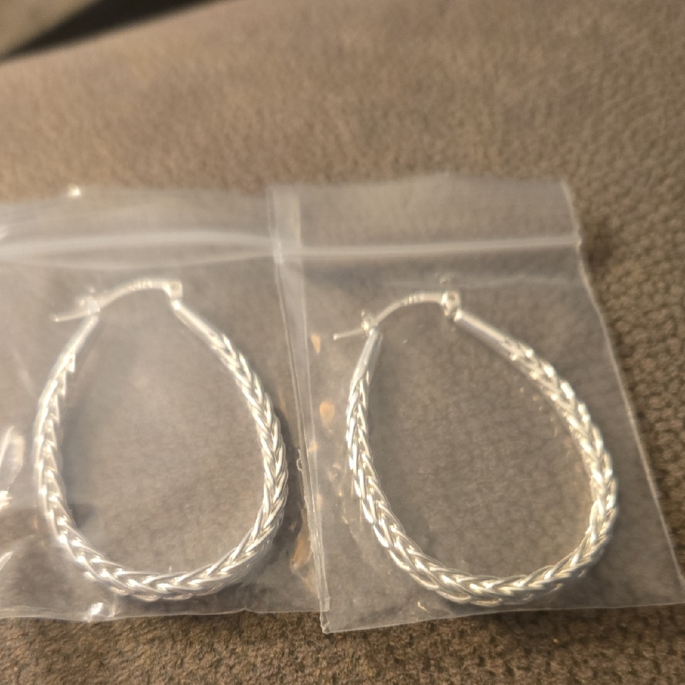 Elegant Silver Hoop Earrings